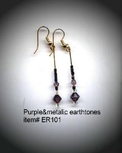 Purple & Metalic Earthtones  Item # ER 101
